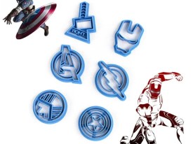 Molde silicona escudos super heroes